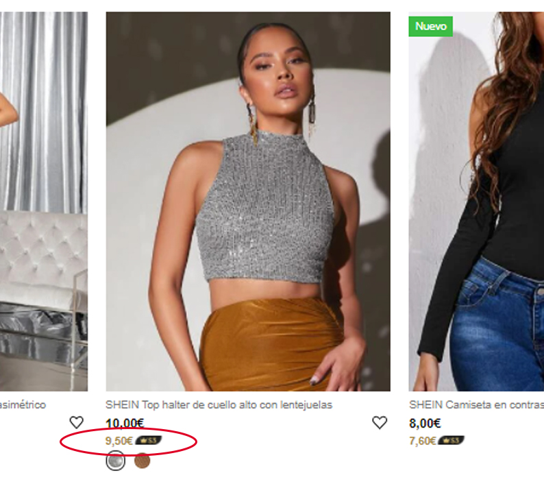 etiqueta vip shein